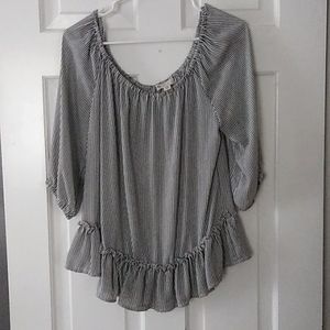Lila rose flare blouse